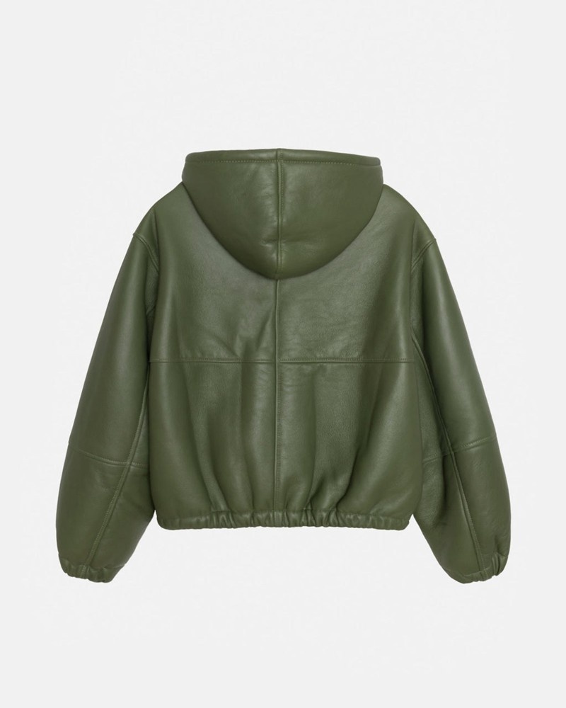 Agasalhos Stussy WORK JACKET SHEARLING Verdes | 76480-BJFD