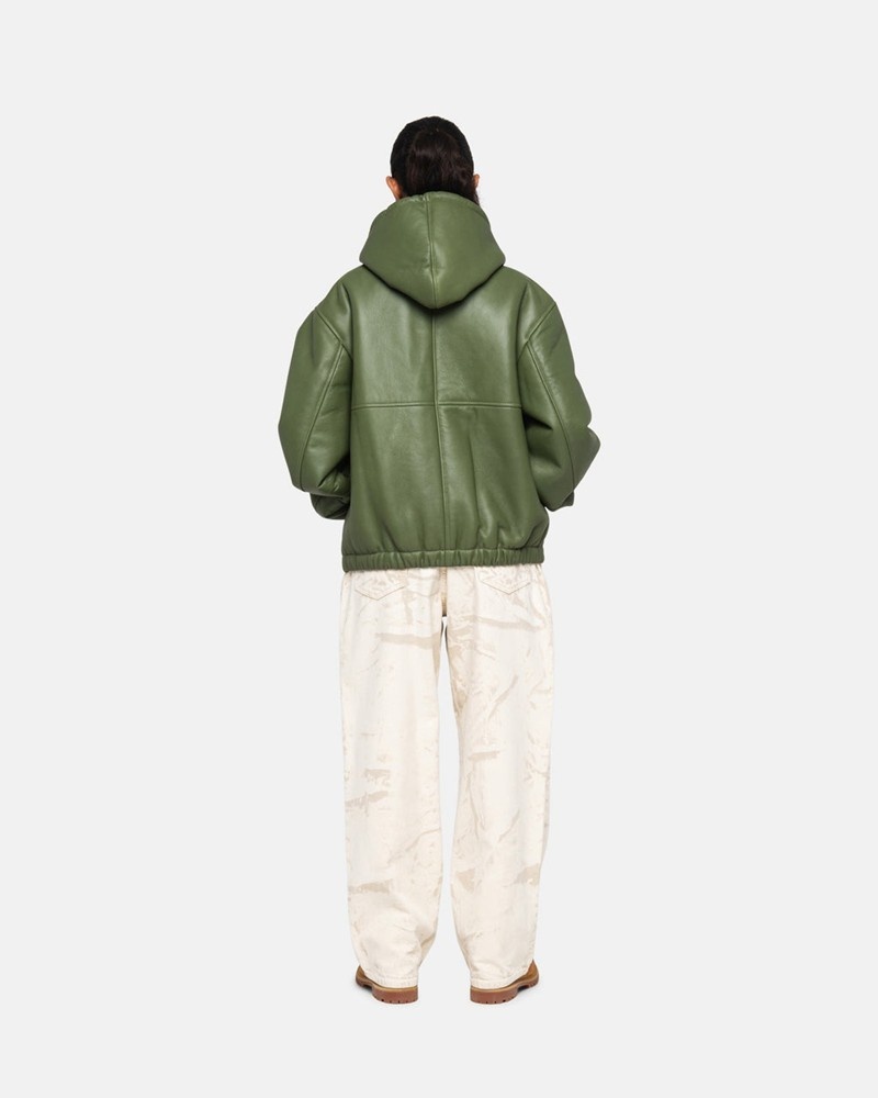 Agasalhos Stussy WORK JACKET SHEARLING Verdes | 76480-BJFD