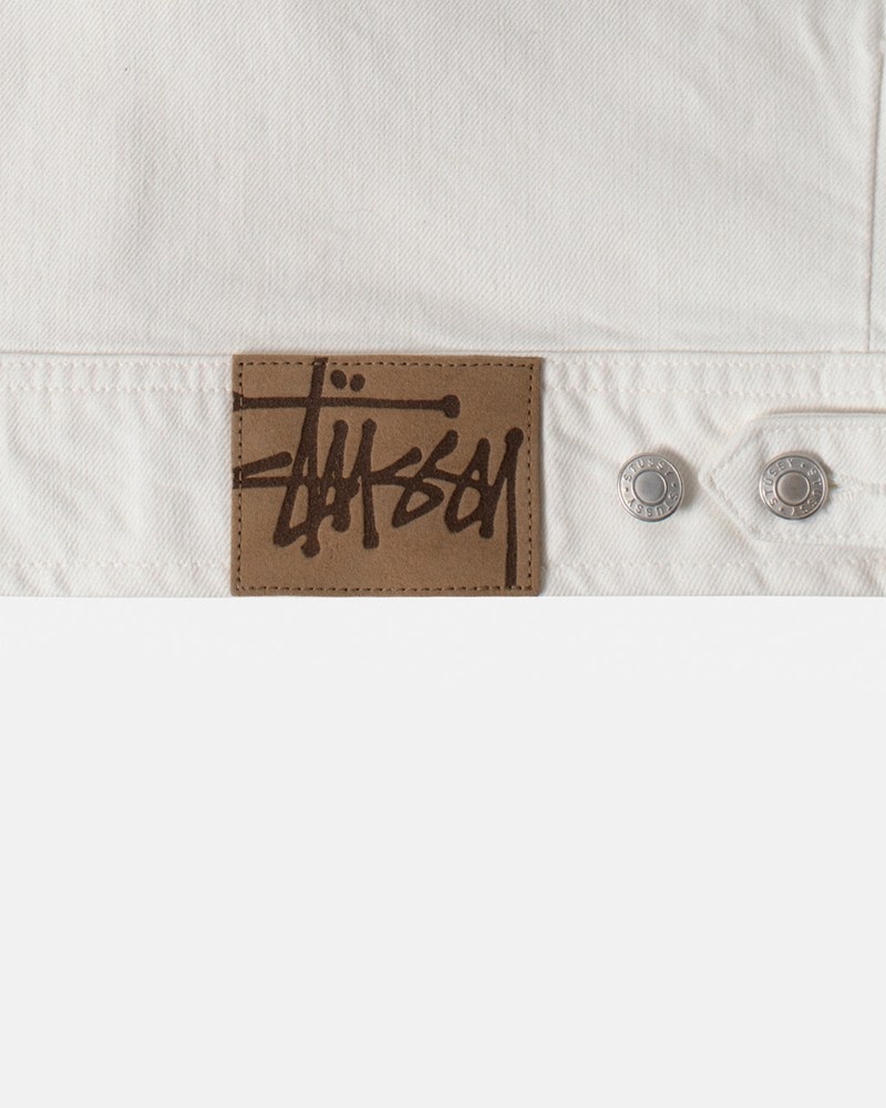 Agasalhos Stussy ZIP WORK JACKET OVERDYED Bege | 65941-LICP