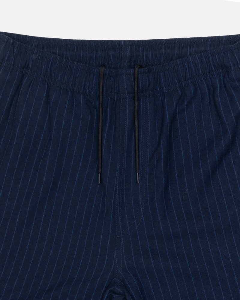 Calças Stussy BEACH PANT WOOL STRIPE Azul Marinho | 75821-WYDB