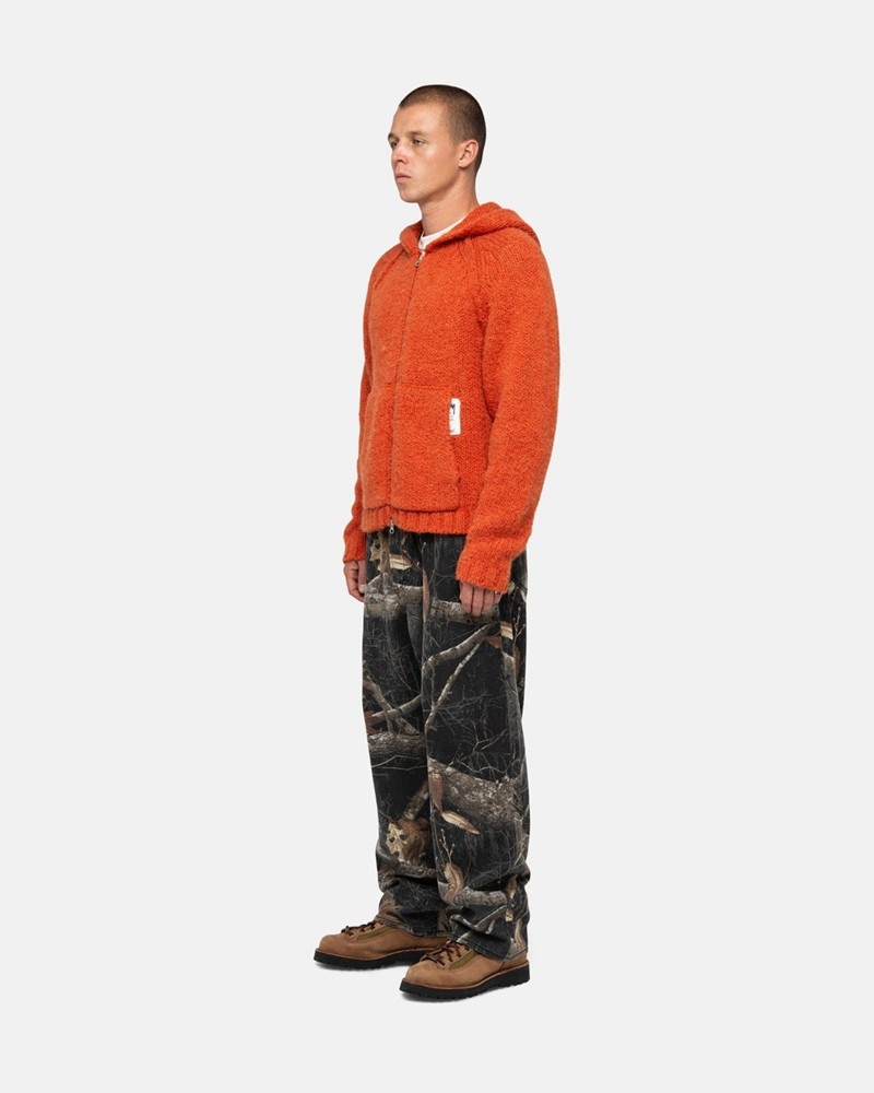 Calças Stussy BIG OL' JEAN REALTREE EDGE Pretas | 73642-BWED