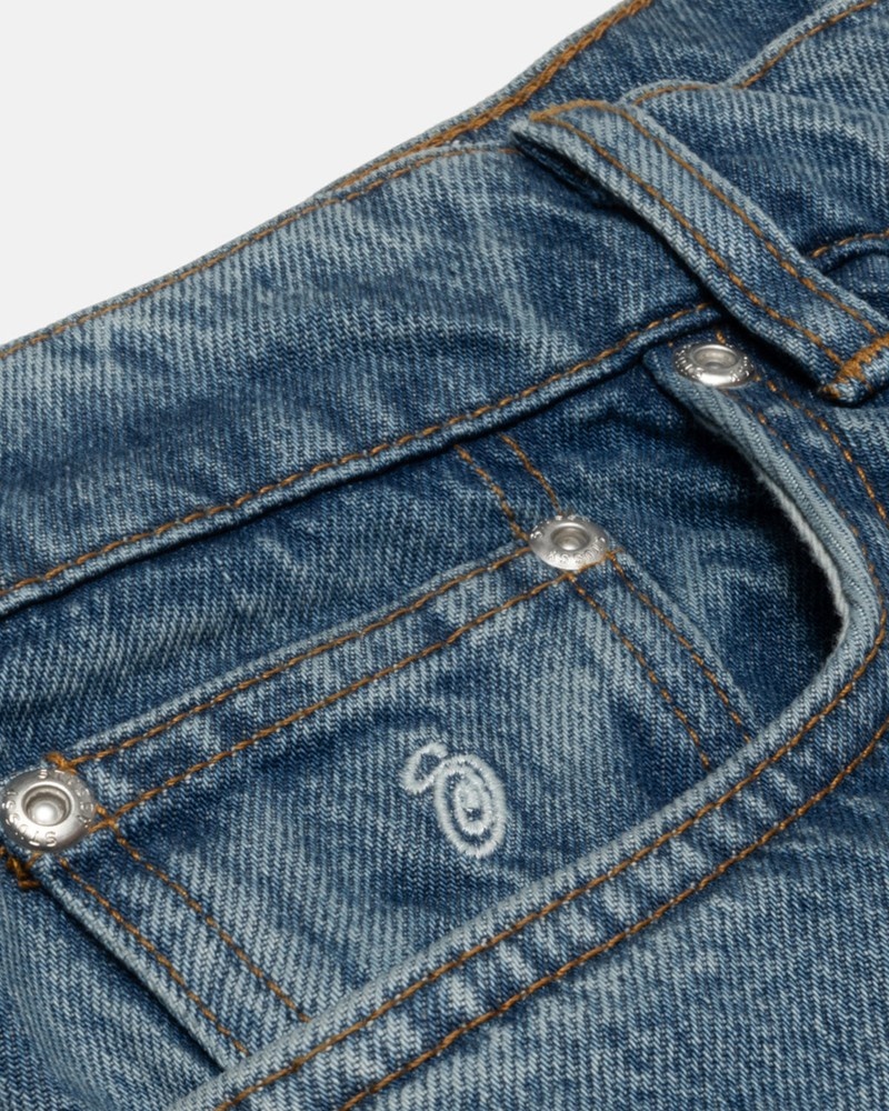 Calças Stussy CLASSIC JEAN DENIM Azuis | 78295-THAE