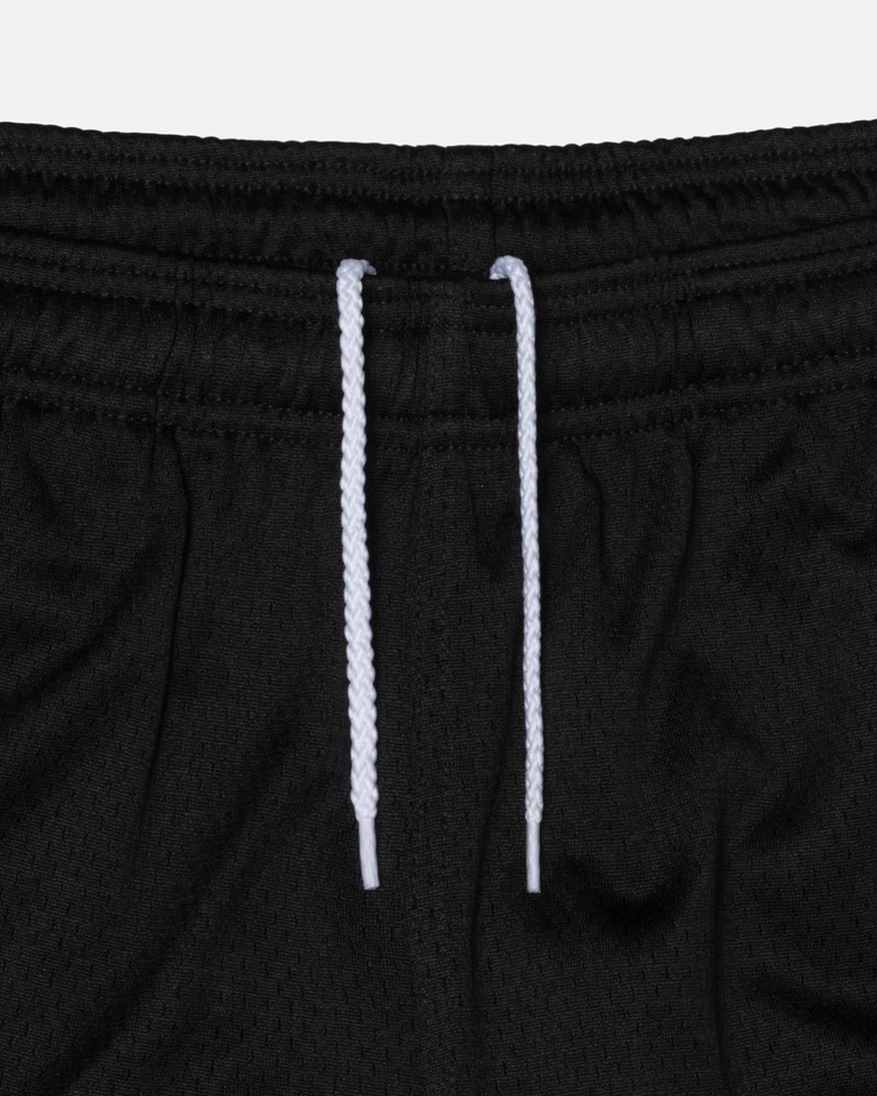 Calças Stussy MESH SHORT BIG BASIC Pretas | 82376-YFWI