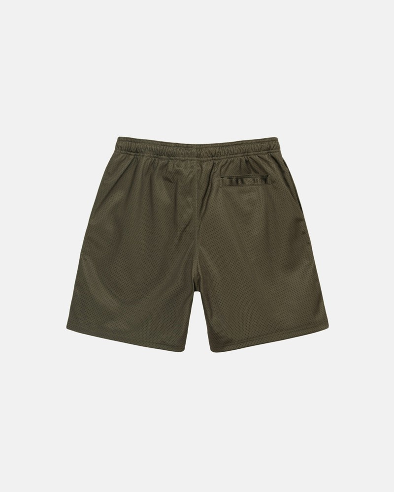 Calças Stussy MESH SHORT BIG BASIC Verde Oliva | 56781-CZBS