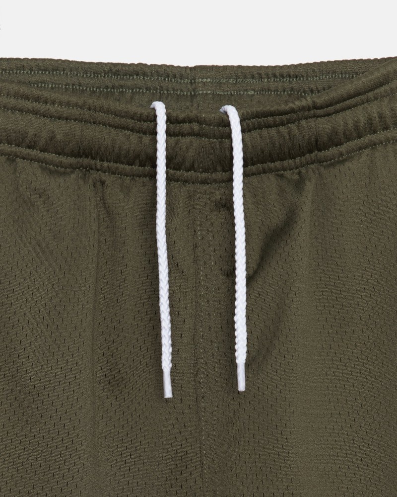 Calças Stussy MESH SHORT BIG BASIC Verde Oliva | 56781-CZBS