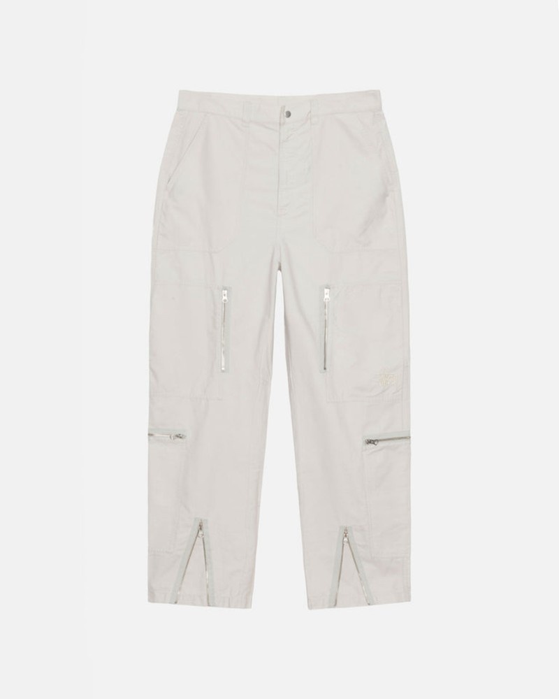 Calças Stussy NYCO FLIGHT PANT Creme | 29418-XPSE