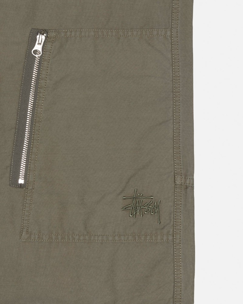 Calças Stussy NYCO FLIGHT PANT Verde Oliva | 10786-HOTK