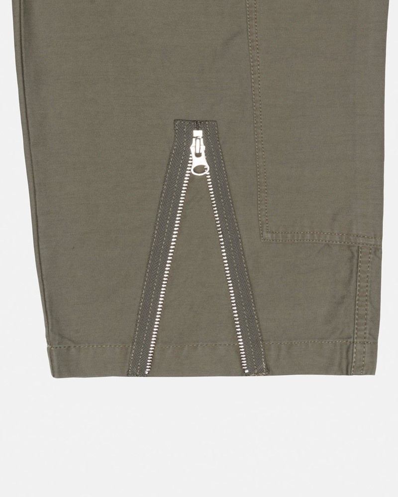 Calças Stussy NYCO FLIGHT PANT Verde Oliva | 10786-HOTK