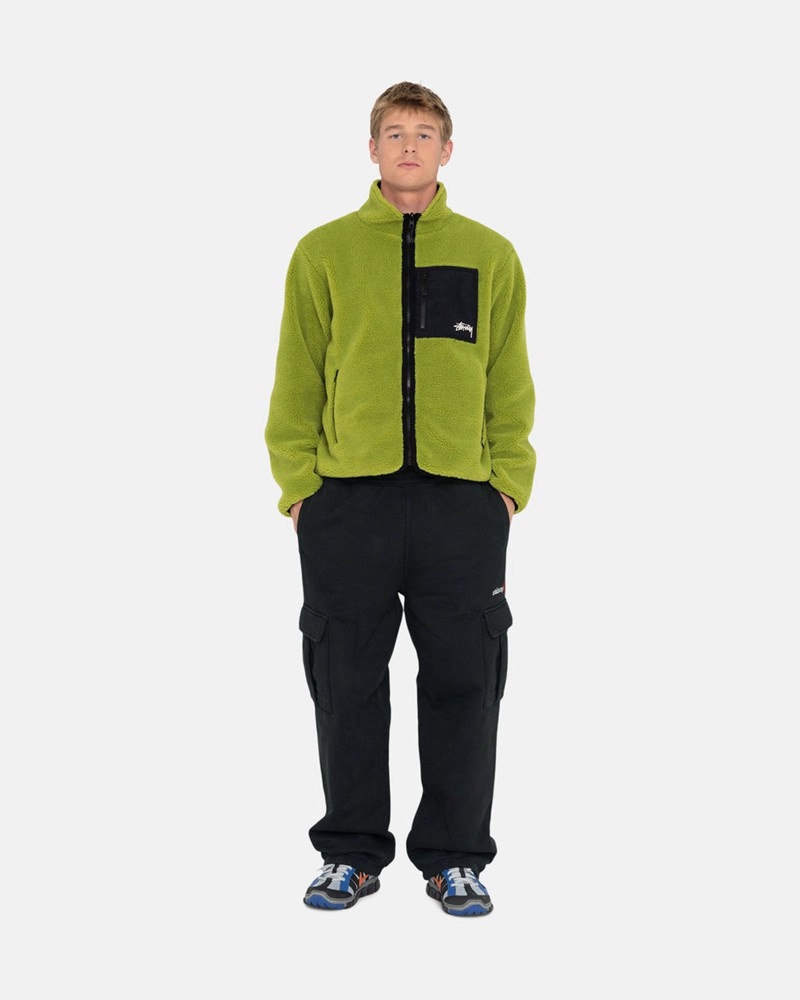 Calças Stussy SPORT CARGO FLEECE PANT Pretas | 62741-JFKI