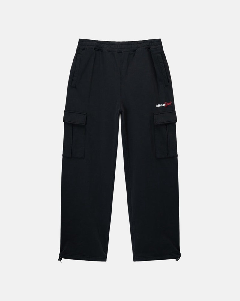 Calças Stussy SPORT CARGO FLEECE PANT Pretas | 62741-JFKI