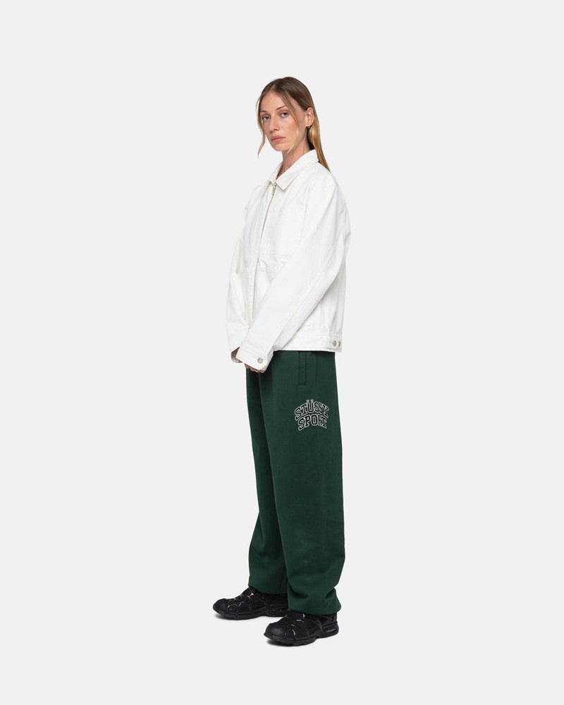 Calças Stussy SPORT SWEATPANT Verdes Escuro | 14697-BJQX