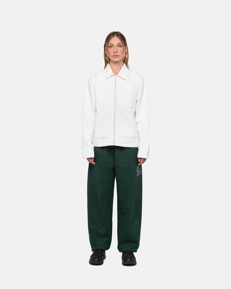 Calças Stussy SPORT SWEATPANT Verdes Escuro | 14697-BJQX