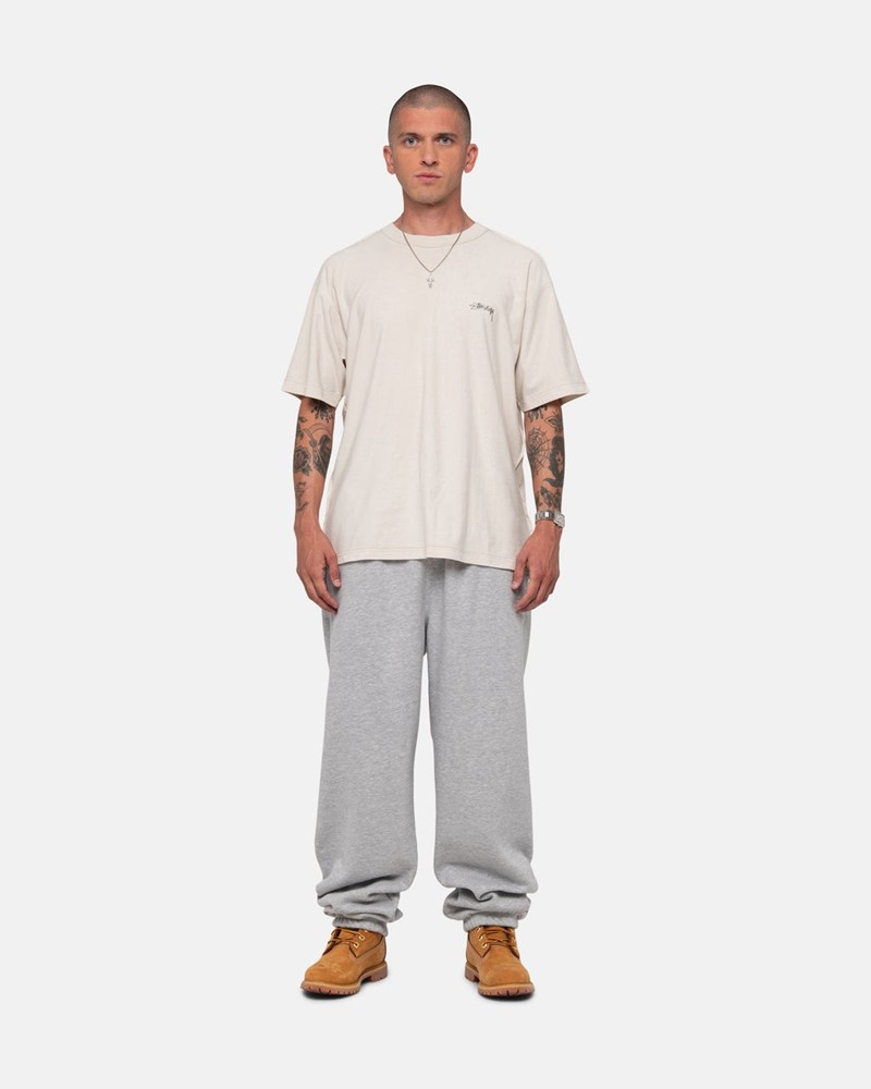 Calças Stussy STOCK LOGO SWEATPANT Cinzentas | 41860-UACY