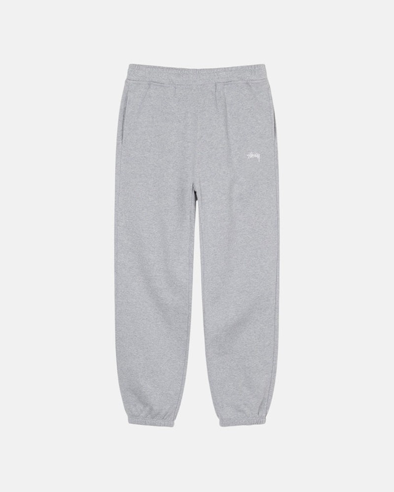 Calças Stussy STOCK LOGO SWEATPANT Cinzentas | 41860-UACY