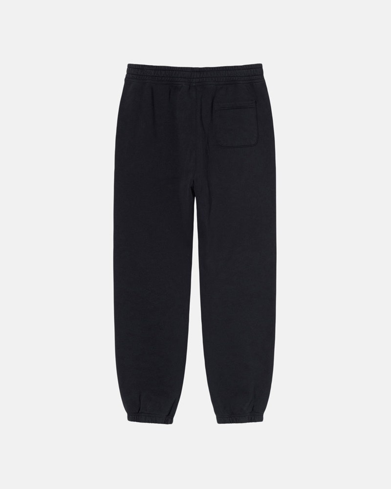 Calças Stussy STOCK LOGO SWEATPANT Pretas | 01587-ZIMO