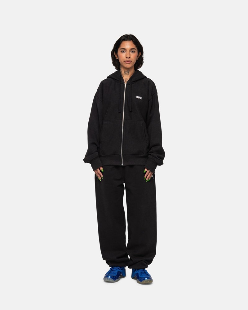 Calças Stussy STOCK LOGO SWEATPANT Pretas | 01587-ZIMO