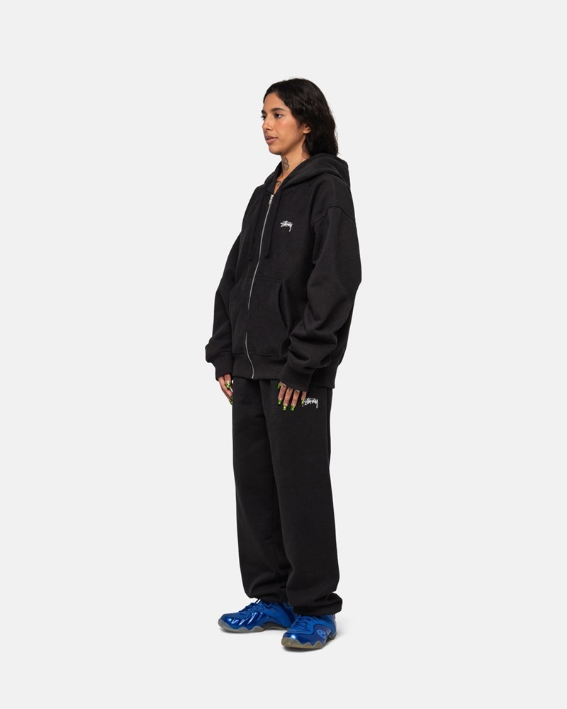 Calças Stussy STOCK LOGO SWEATPANT Pretas | 01587-ZIMO