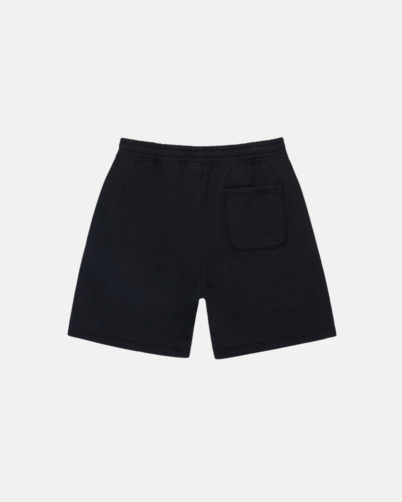 Calças Stussy STOCK LOGO SWEATSHORT Pretas | 57328-HPVR