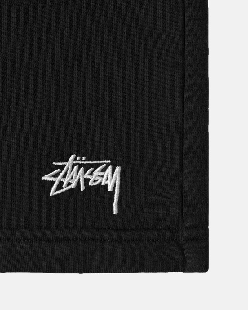 Calças Stussy STOCK LOGO SWEATSHORT Pretas | 57328-HPVR