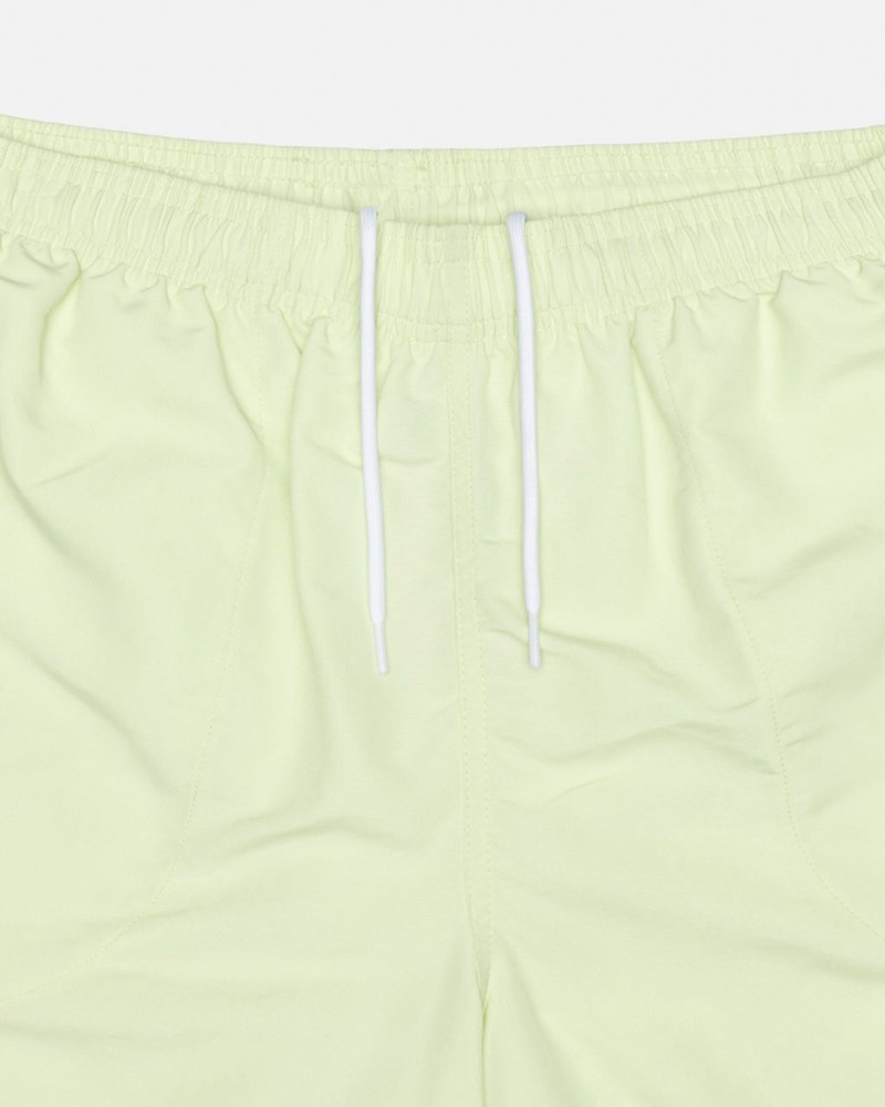 Calças Stussy WATER SHORT BIG BASIC Amarelas | 73456-PUXF