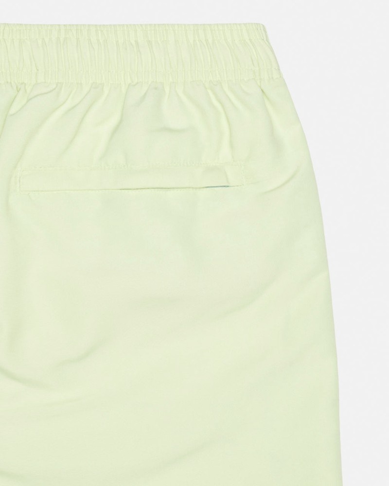 Calças Stussy WATER SHORT BIG BASIC Amarelas | 73456-PUXF