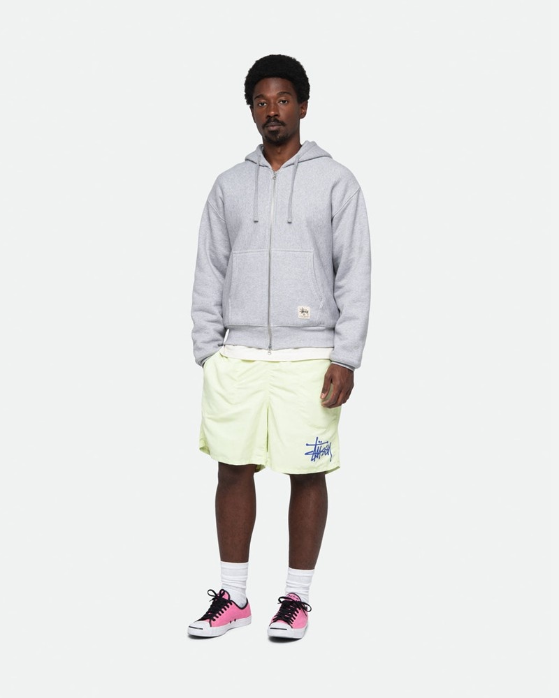 Calças Stussy WATER SHORT BIG BASIC Amarelas | 73456-PUXF