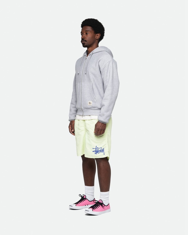 Calças Stussy WATER SHORT BIG BASIC Amarelas | 73456-PUXF