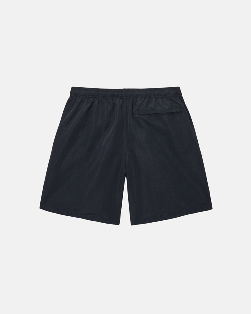 Calças Stussy WATER SHORT BIG BASIC Pretas | 76493-KBNH