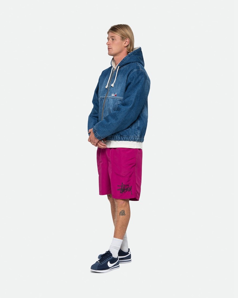 Calças Stussy WATER SHORT BIG BASIC Roxo | 21704-ZTPX