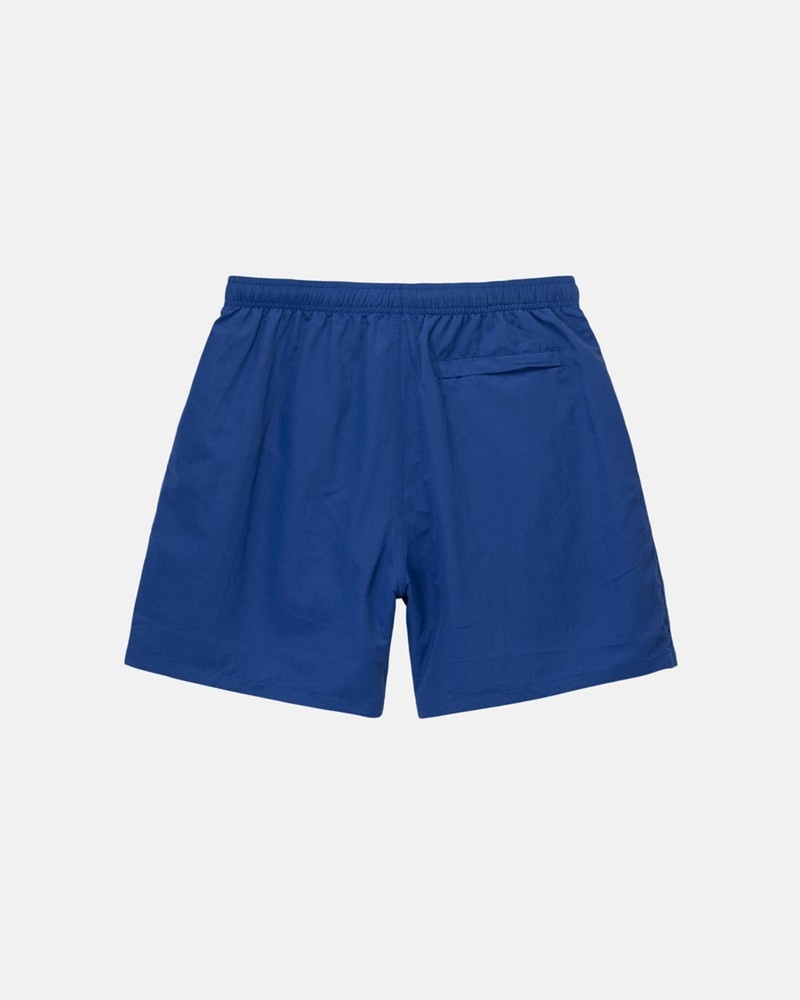 Calças Stussy WATER SHORT STOCK Azuis Escuro | 96213-NWKS