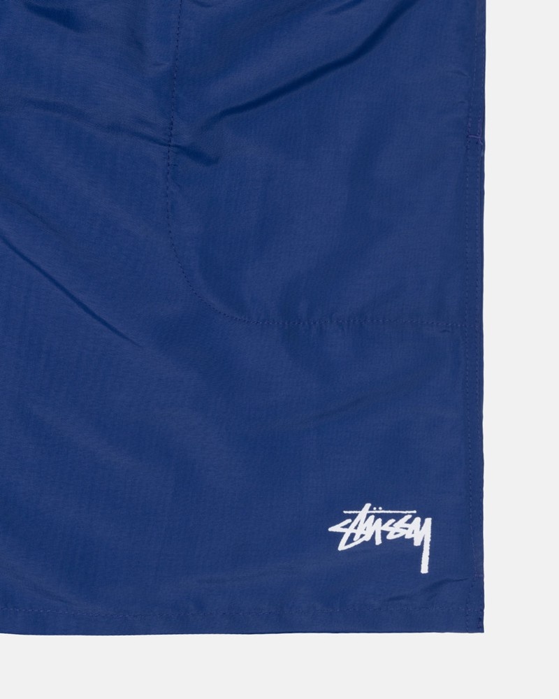 Calças Stussy WATER SHORT STOCK Azuis Escuro | 96213-NWKS