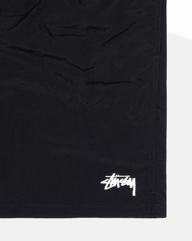 Calças Stussy WATER SHORT STOCK Pretas | 69124-CJBQ