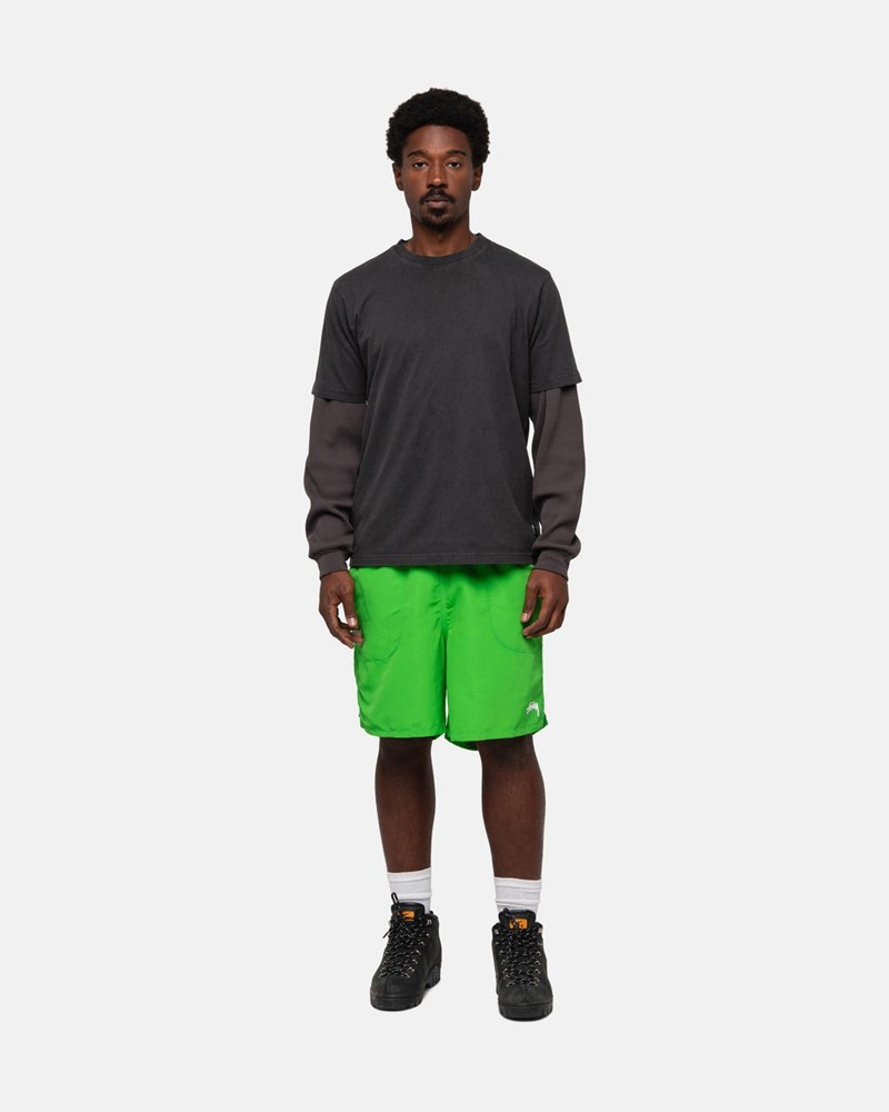 Calças Stussy WATER SHORT STOCK Verdes | 82650-ULVM