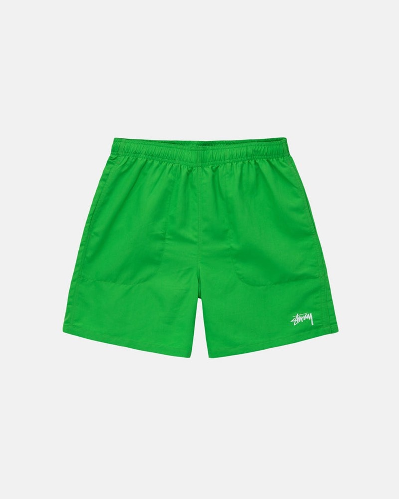 Calças Stussy WATER SHORT STOCK Verdes | 82650-ULVM