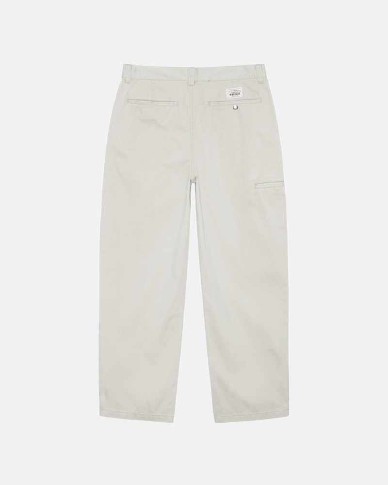 Calças Stussy WORKGEAR TROUSER TWILL Branco | 49276-PNXD