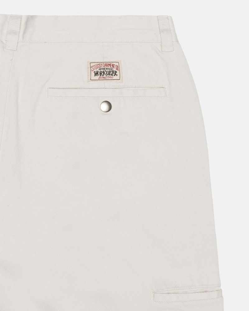 Calças Stussy WORKGEAR TROUSER TWILL Branco | 49276-PNXD