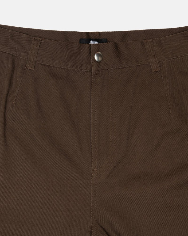 Calças Stussy WORKGEAR TROUSER TWILL Marrom | 68152-RIFT