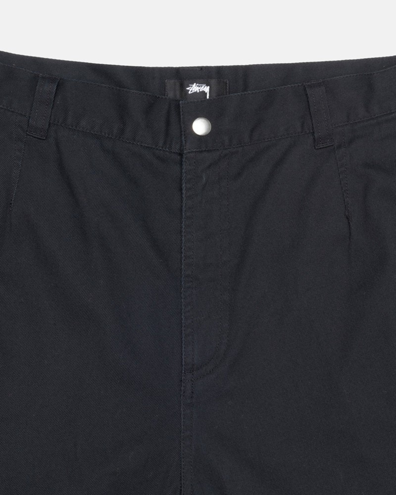 Calças Stussy WORKGEAR TROUSER TWILL Pretas | 98471-PESV