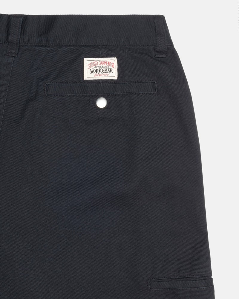 Calças Stussy WORKGEAR TROUSER TWILL Pretas | 98471-PESV