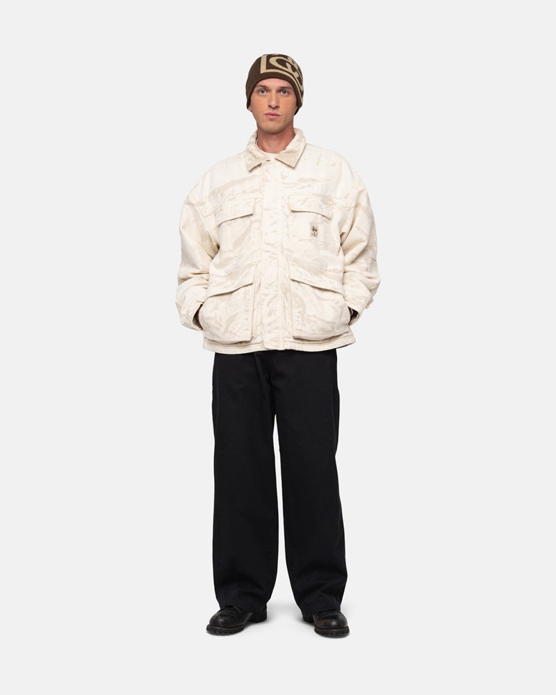 Calças Stussy WORKGEAR TROUSER TWILL Pretas | 98471-PESV