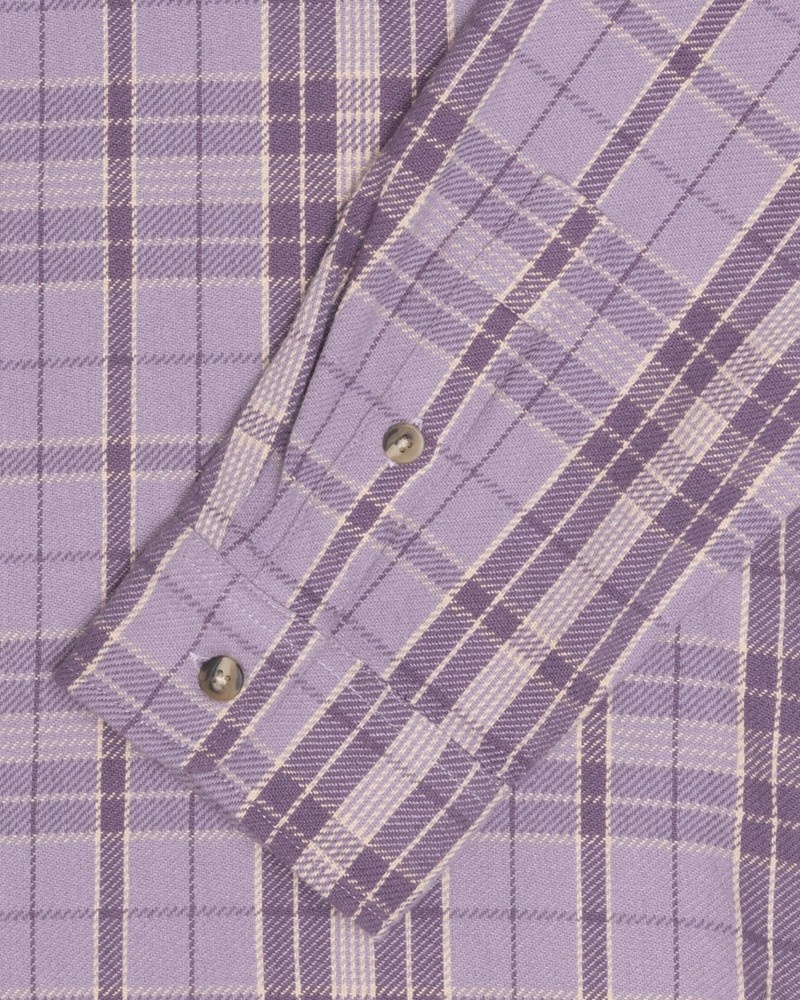 Camisas Stussy STONES PLAID Lavanda | 02935-TDAI