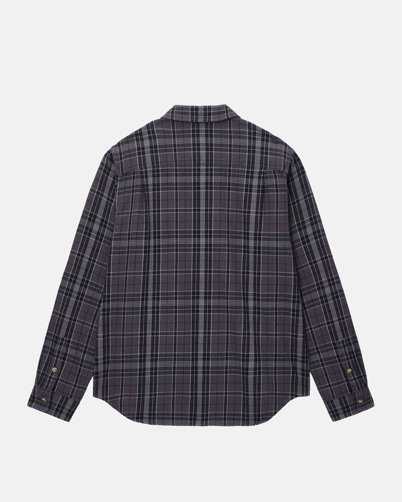 Camisas Stussy STONES PLAID Pretas | 13827-DJCH