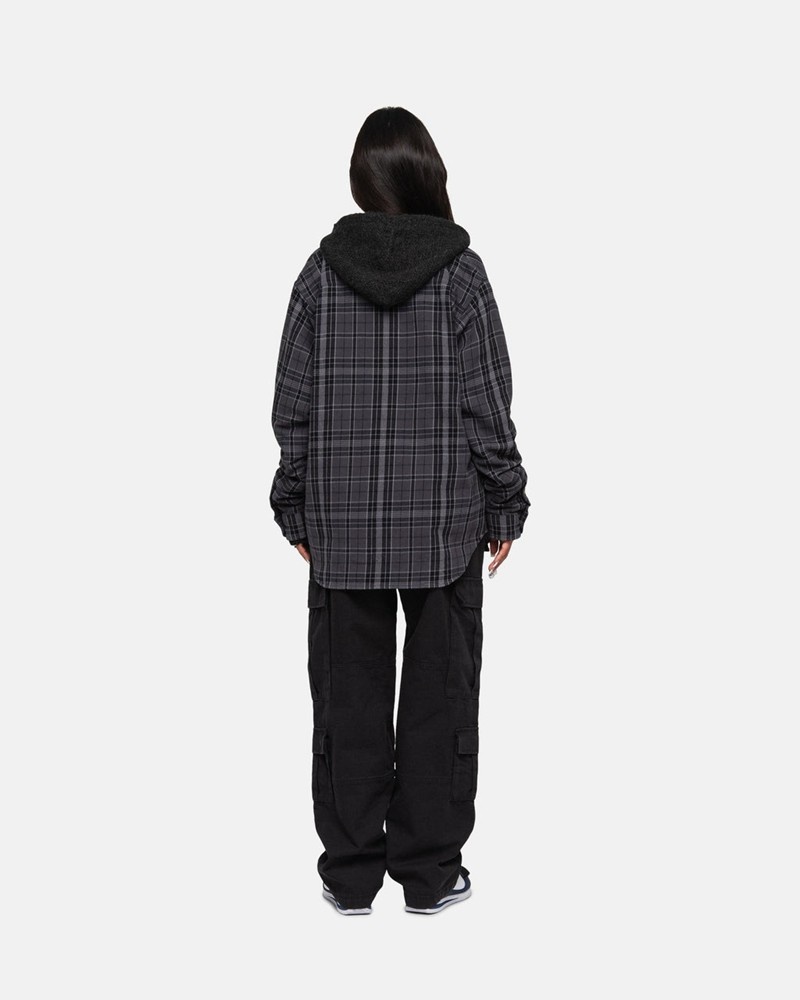 Camisas Stussy STONES PLAID Pretas | 13827-DJCH