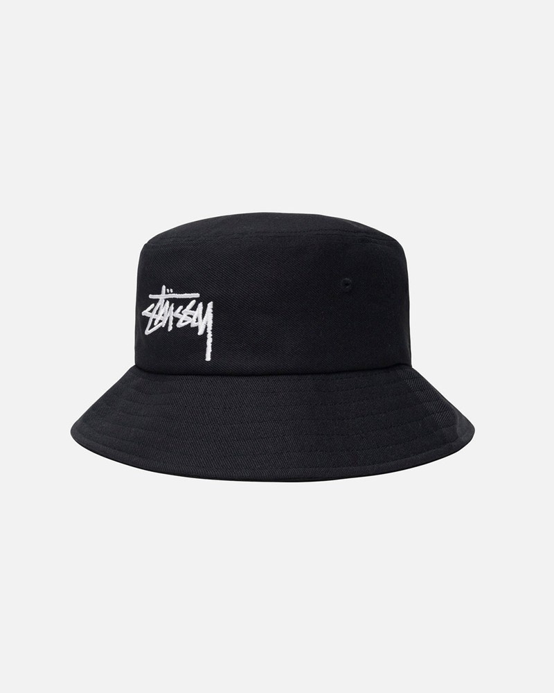 Chapéu Stussy BUCKET HAT BIG STOCK Pretas | 37564-XMFB