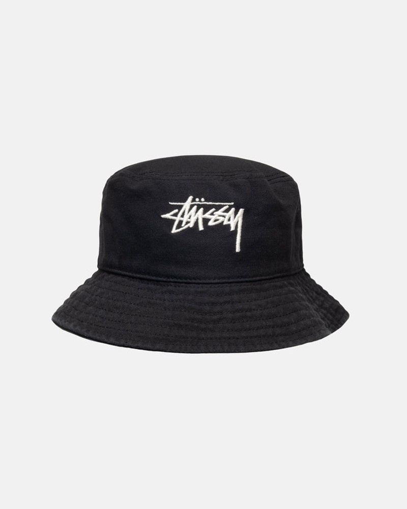 Chapéu Stussy BUCKET HAT BIG STOCK Pretas | 37564-XMFB