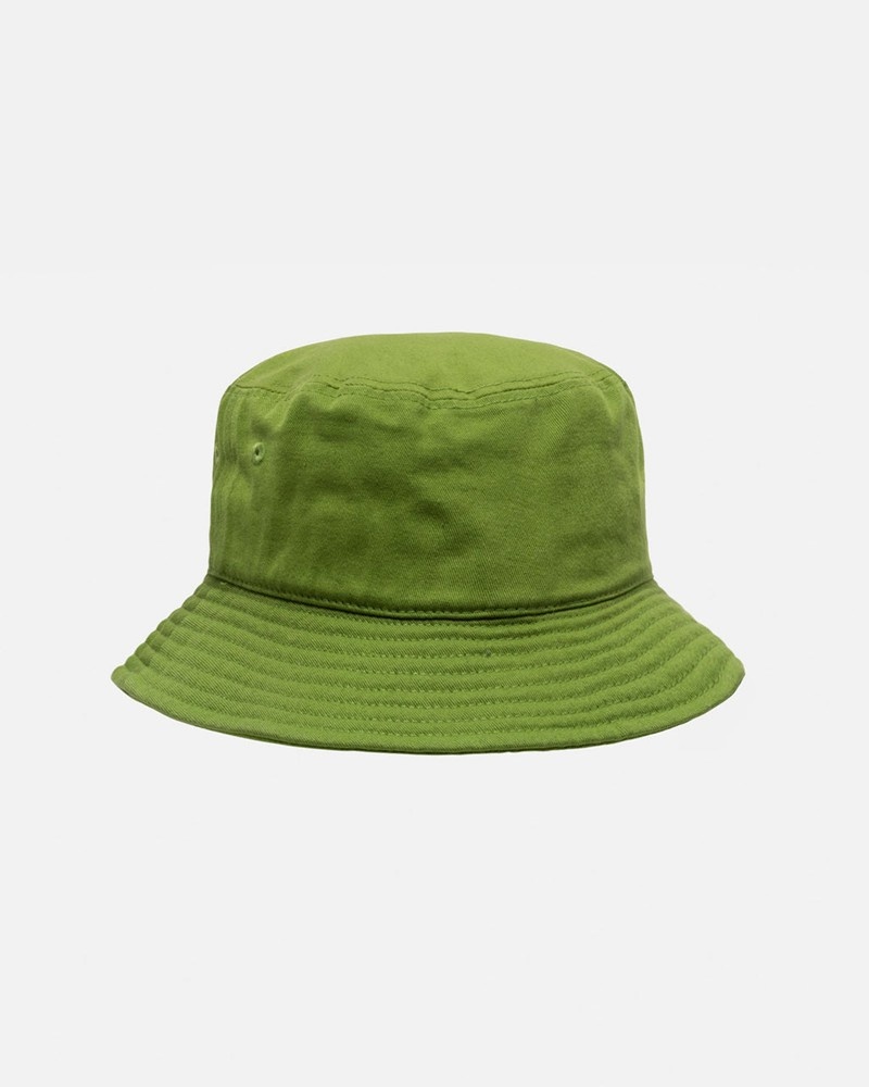 Chapéu Stussy BUCKET HAT BIG STOCK Verdes | 64029-CDUJ