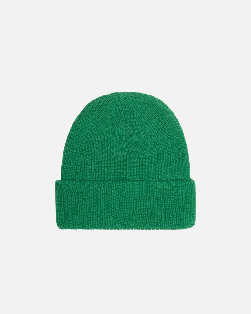 Chapéu Stussy CUFF BEANIE BASIC Verdes | 47693-WTZU