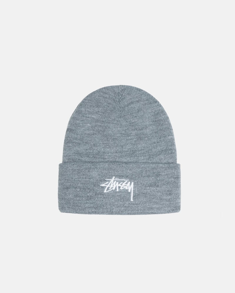 Chapéu Stussy CUFF BEANIE STOCK Cinzentas | 65847-HIKV