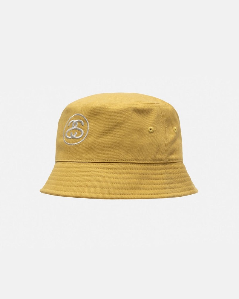 Chapéu Stussy DEEP BUCKET HAT SS LINK Douradas | 34561-XUMK