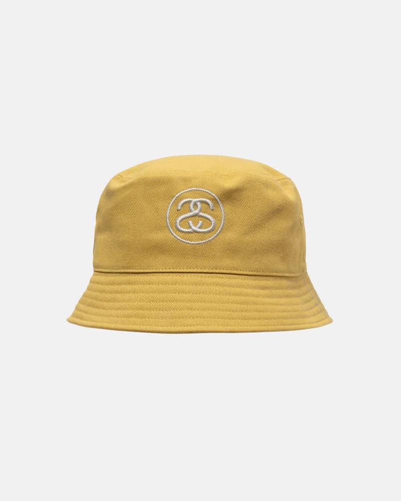 Chapéu Stussy DEEP BUCKET HAT SS LINK Douradas | 34561-XUMK